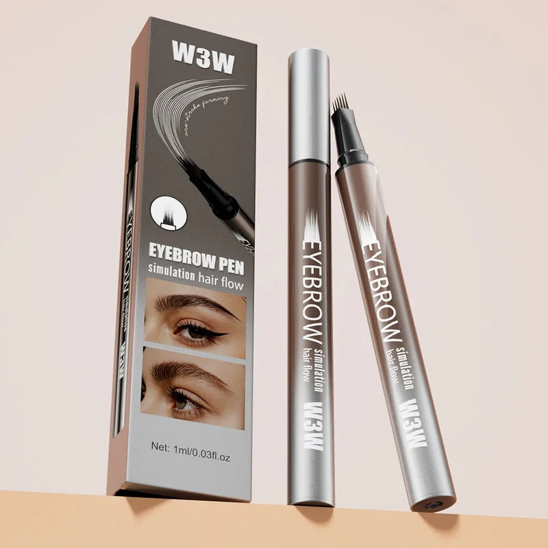 Waterproof Eyebrow Liquid Pencil - Non Smudging, Quick Drying, Multiple Colors