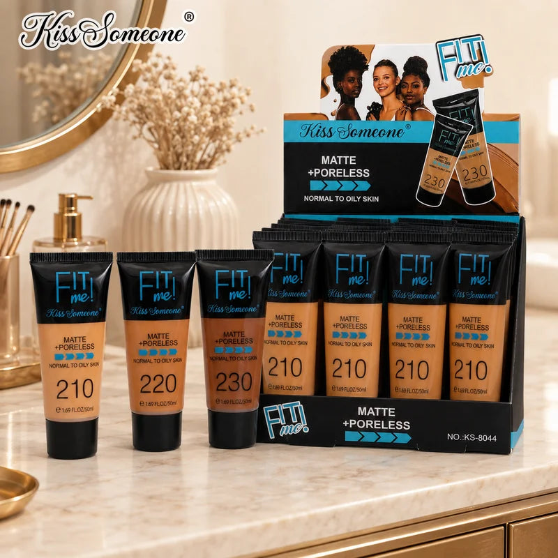 Full Coverage Foundation & Concealer for Black Women - Oil Control & Hydrating Makeup for Oily & Dry Skin