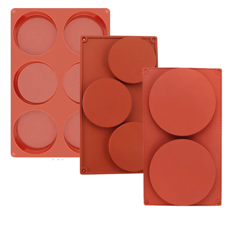 Large Round Silicone Mold for Baking and Resin Crafts - Multiple Colors