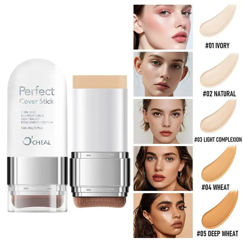 Concealer Foundation Stick - Natural Waterproof Lightweight Cover Up