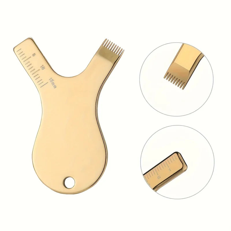 Reusable Stainless Steel Eyelash Lift Brush for Lash Perm & Grafted Eyelashes
