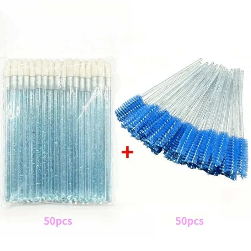 Disposable Lip Brush Set 50/100PCS Lipstick Applicator Makeup Tool