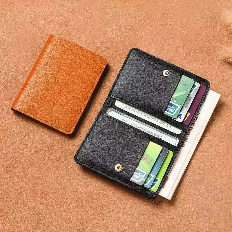 Ultra Thin PU Leather Wallet for Men and Women Credit Card Coin Purse