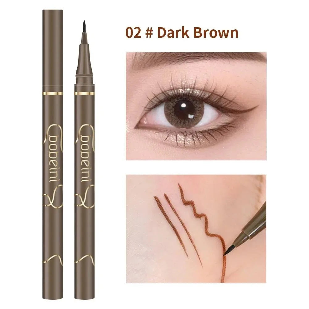 Waterproof Long-Lasting Eyeliner Pen for Smudge-Proof Eye Makeup - Multiple Colors