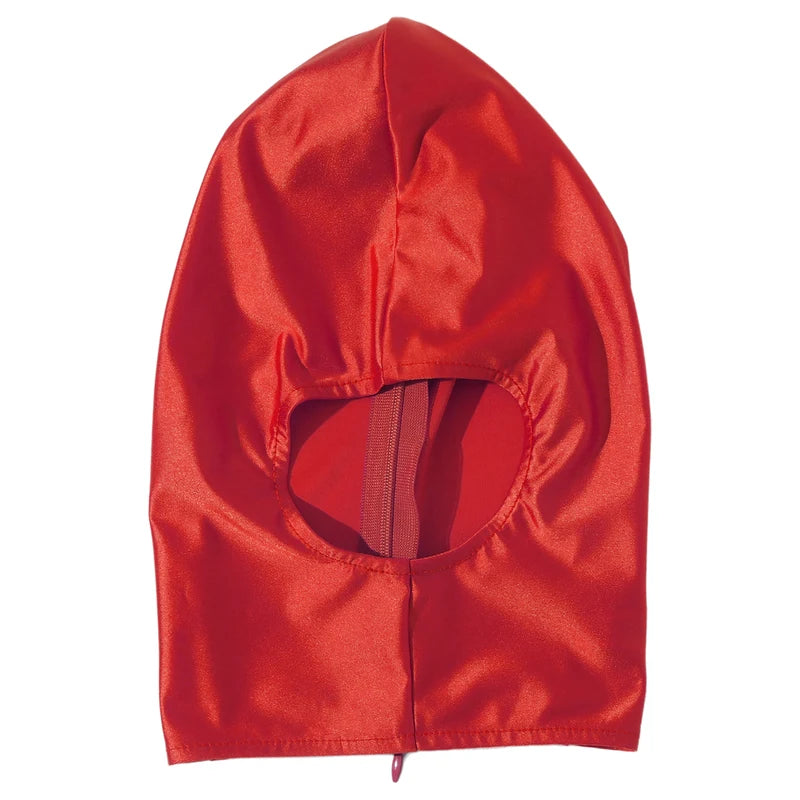 Full-Head Open Mouth Balaclava Mask with Back Zipper - Breathable Headgear for Halloween & Nightclub