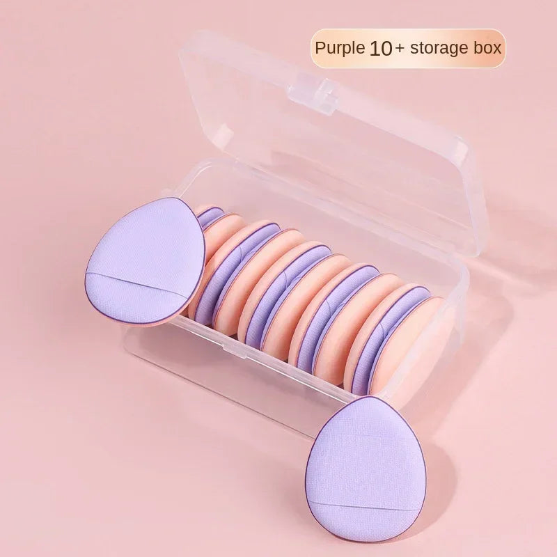 10Pcs Mini Makeup Sponge Set for Foundation & Concealer - Travel Friendly