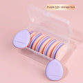 10Pcs Mini Makeup Sponge Set for Foundation & Concealer - Travel Friendly