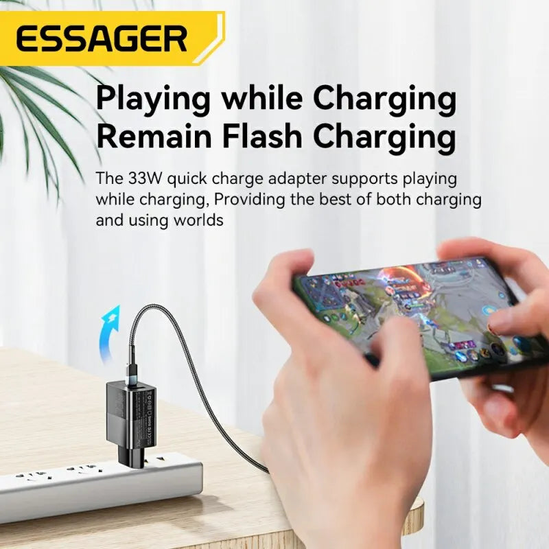 USB C Charger 33W GaN Fast Charging Power Adapter for iPhone, iPad, Samsung
