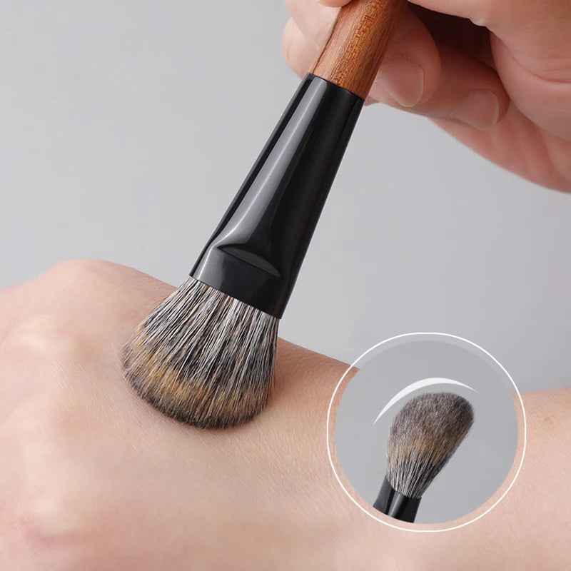 Professional Makeup Brush 219 Soft Goat & Squirrel Hair Blush Contour Brush Rosewood Handle