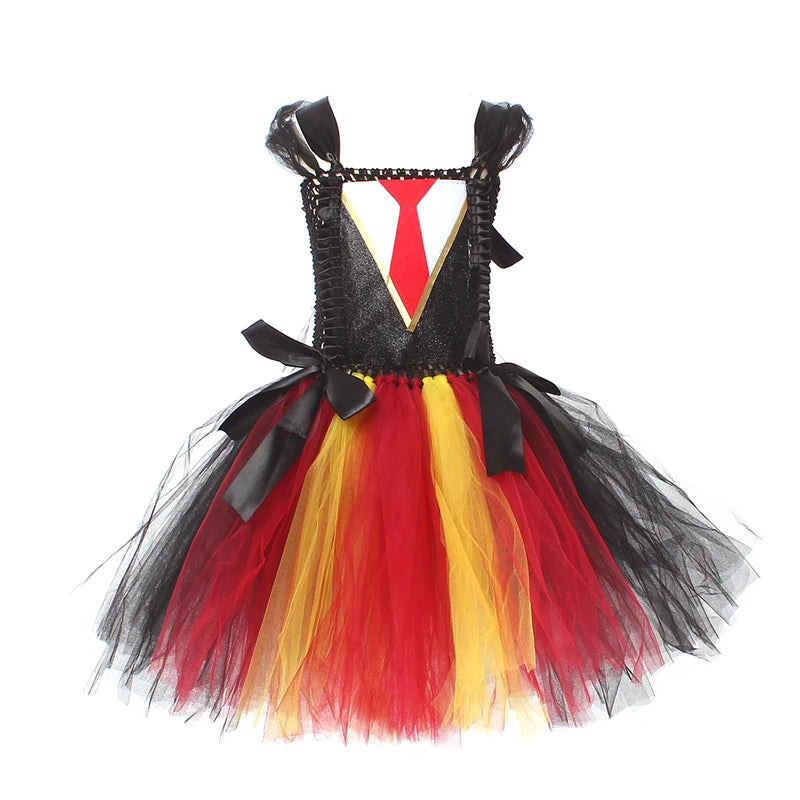 Kids Hermione Girl Tutu Dress for Halloween Cosplay Costume Party Dress