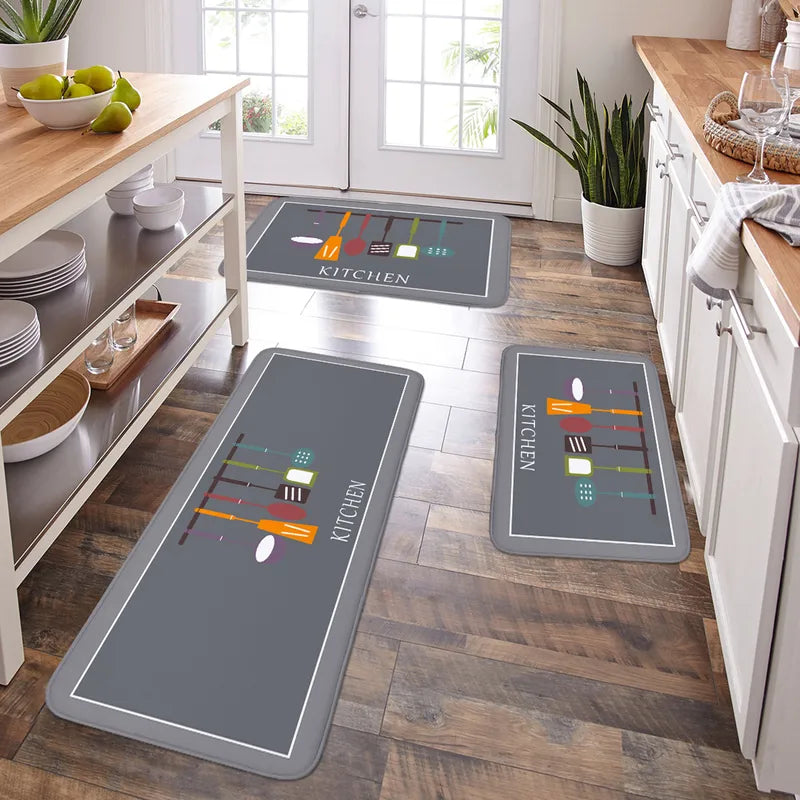 Multi-Purpose Water Absorption Sponge Mat for Kitchen and Bathroom - Anti-Skid & Machine Washable