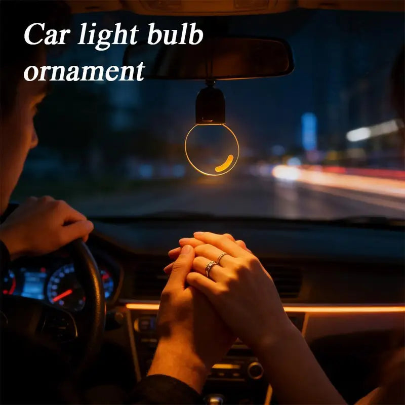 Car Ambient Light Bulb Decor - Retro Acrylic Interior Atmosphere Lamp