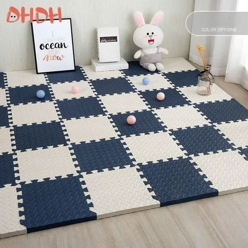 Interlocking Foam Puzzle Play Mat - Non-Slip EVA Floor Tiles for Home & Gym