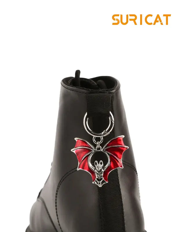 Gothic Bat Boot Decorations - Dark Style Halloween Party Decor Set