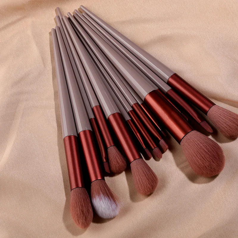 Soft Fluffy Makeup Brush Set - 13/8Pcs Cosmetics Foundation Blush Eyeshadow Kabuki Blending Tools