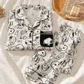 Unisex Snoopy Pajama Set - Long Sleeve & Pants Sleepwear for Men & Women