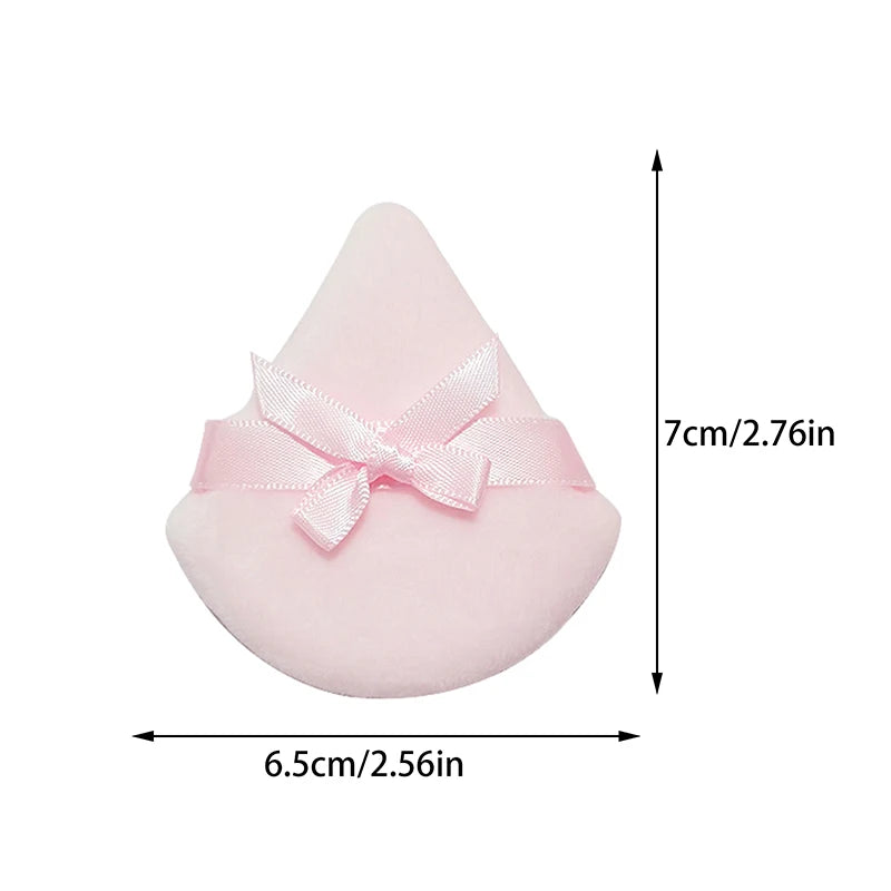 Reusable Powder Puff Makeup Tool for Face & Body - Soft Velour Applicator Set