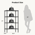 Heavy Duty Metal Wire Storage Shelves - Adjustable Multi-Tier Organizer for Living Room & Kitchen