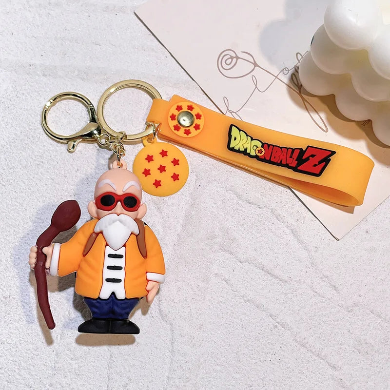 Dragon Ball Keychain Action Figures - Goku Vegeta Piccolo Cosplay Accessories