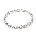 Heavy Beveled Cable Chain Bracelet for Men Women - Punk Gothic Jewelry