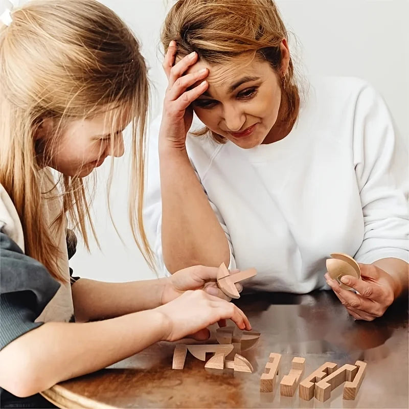 Wooden Puzzle Balls for Home Decor and Educational Gifts - Halloween, Christmas, Thanksgiving