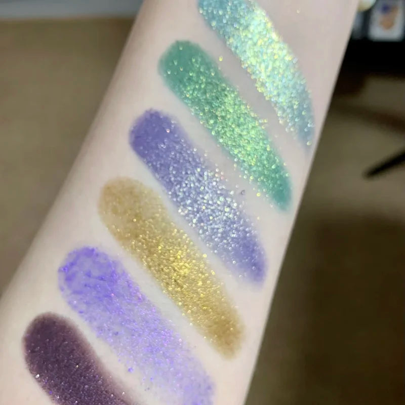 15 Shades Eyeshadow Palette - Purple Chameleon Glitter Matte Eye Makeup