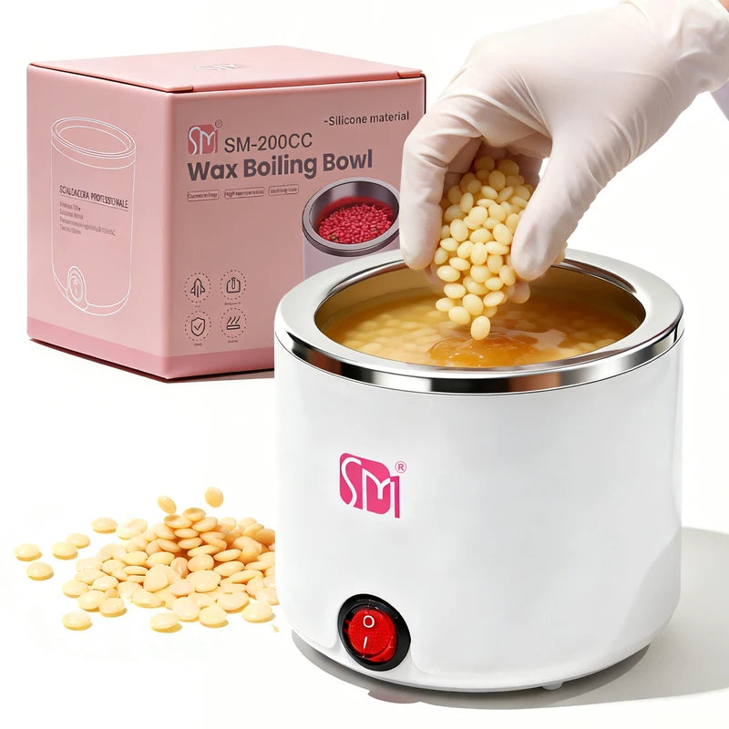 Wax Warmer for Hair Removal - Portable Wax Melter for Face & Body, 200ML Capacity