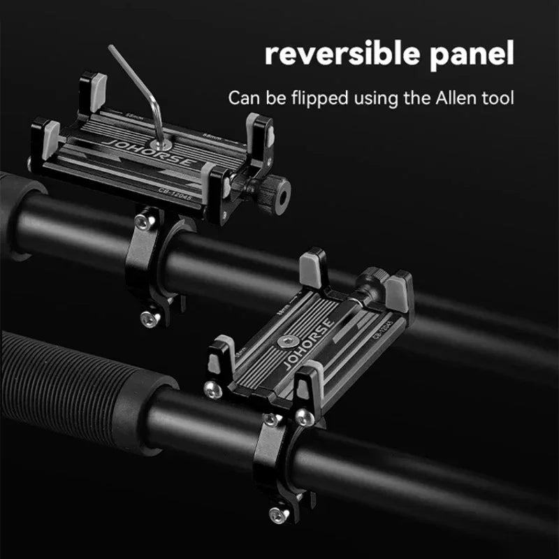 Adjustable Bicycle Phone Holder Aluminum MTB Bike Mount Stand Nonslip