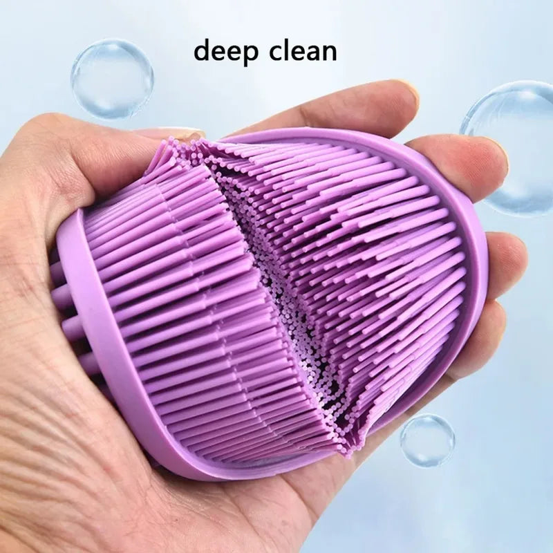 Silicone Baby Bath Brush with Gentle Massage & Exfoliating Sponge - Multi Scent Variants