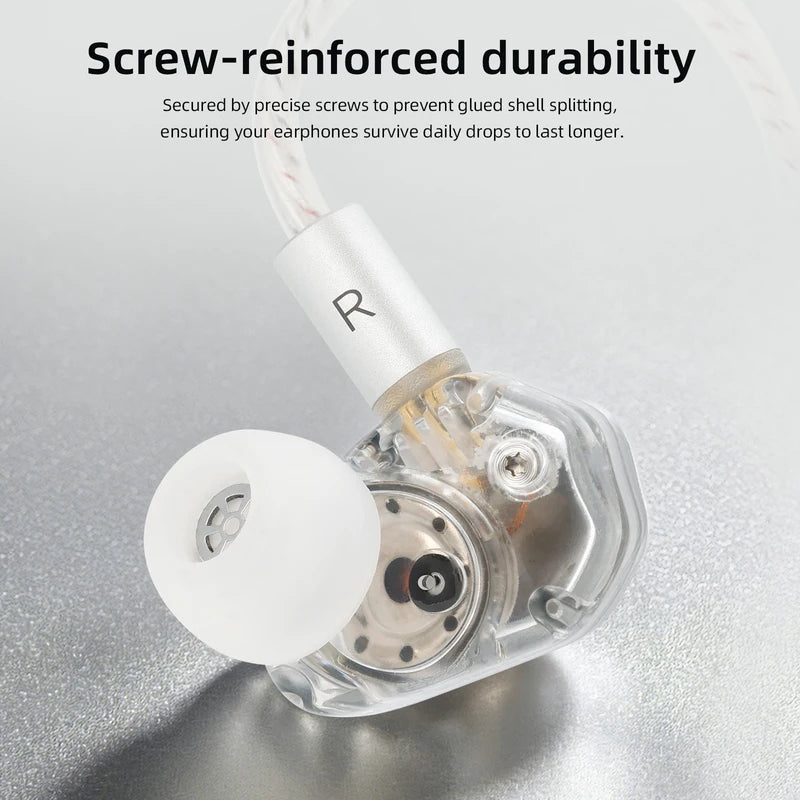 High-Fidelity In-Ear Monitors with Titanium Diaphragm & Dual-Magnet Driver