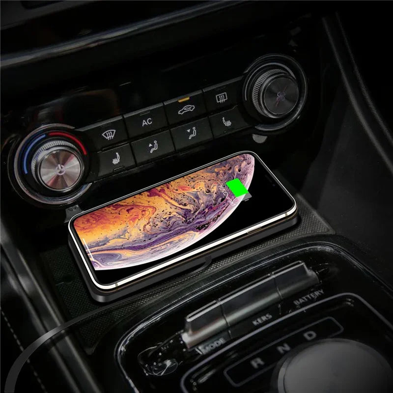 Wireless Car Charger Silicone Pad Stand for iPhone, Samsung, Xiaomi & Huawei