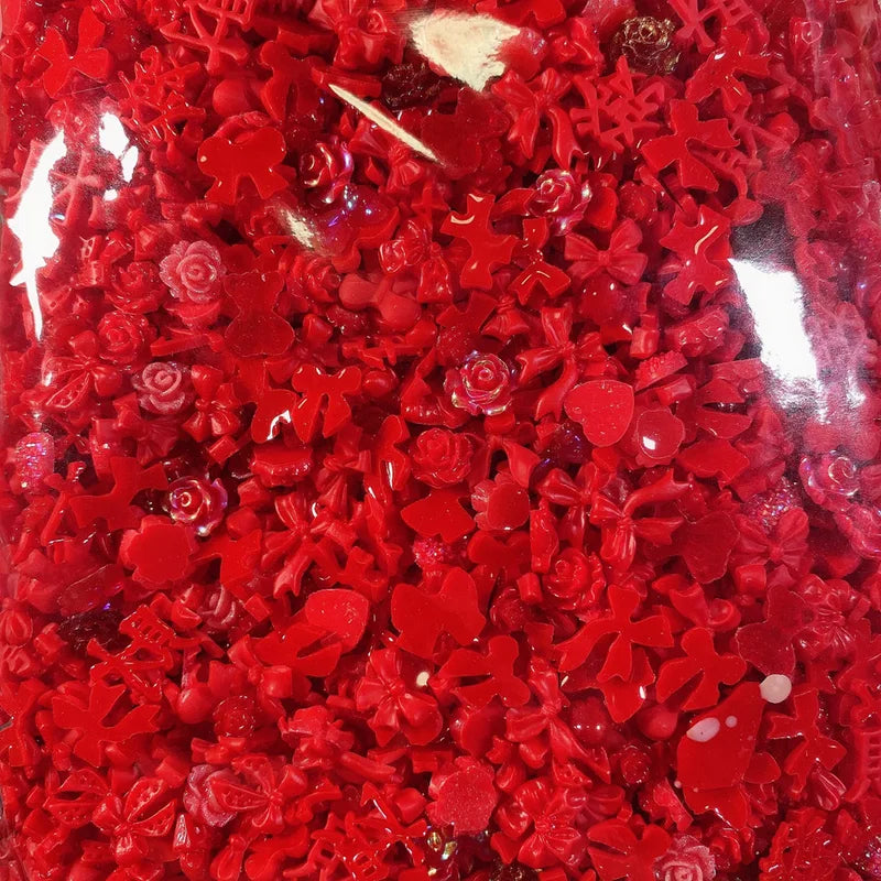 50Pcs Resin Nail Charms Mix Shapes for Nail Art Jewelry & Manicure Decor