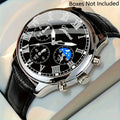Casual Men's Quartz Watch with Leather Strap - Business & Daily Wear