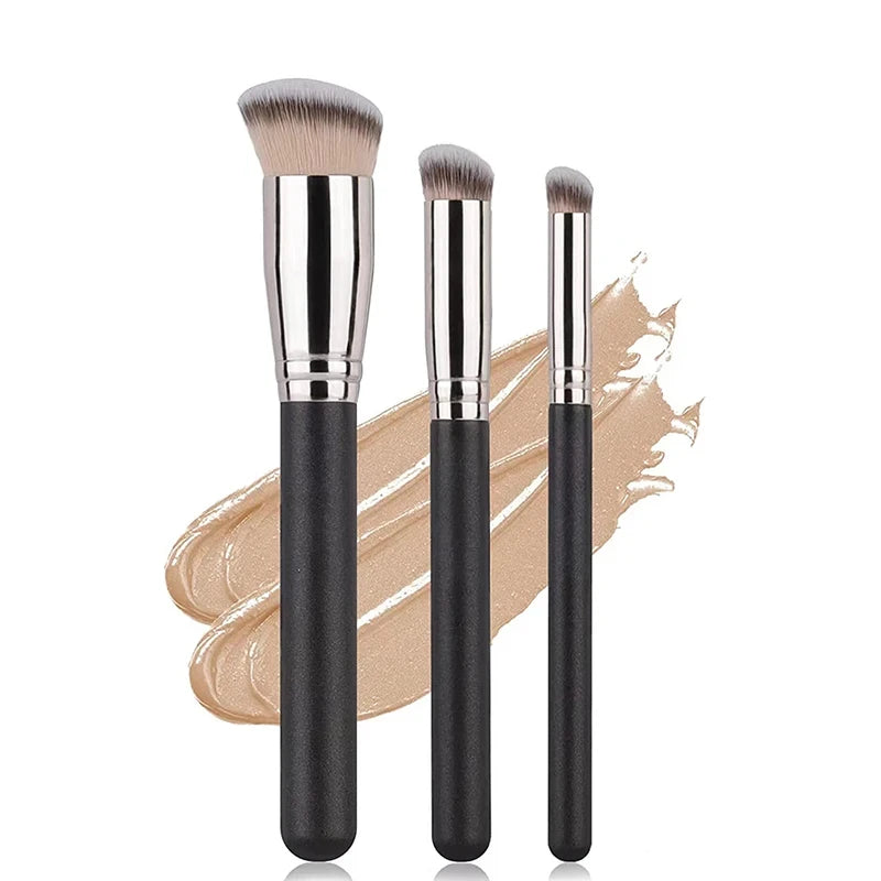 Face Makeup Brush Set - Concealer, Blush, Contour & Blending Brushes