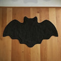 Halloween Bat-Shaped Bathroom Rug Non-Slip Floor Mat for Living Room Decor