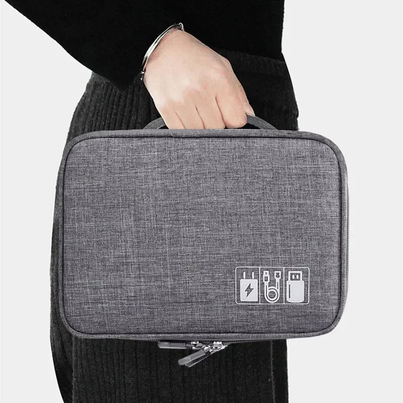 Multi-Functional Large Capacity Waterproof Digital Organizer Bag for Travel Accessories