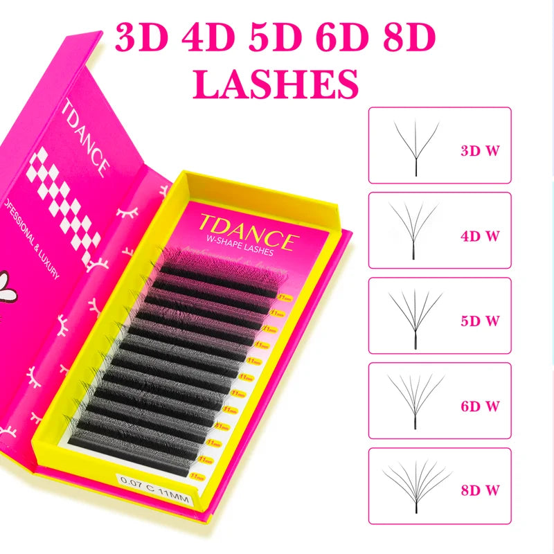 Premium W Shape False Eyelash Extensions for Volume & Natural Look