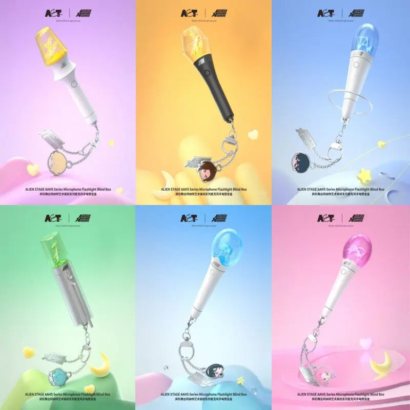 Microphone Flashlight Surprise Blind Box Collection - Fan Gifts in Multiple Colors