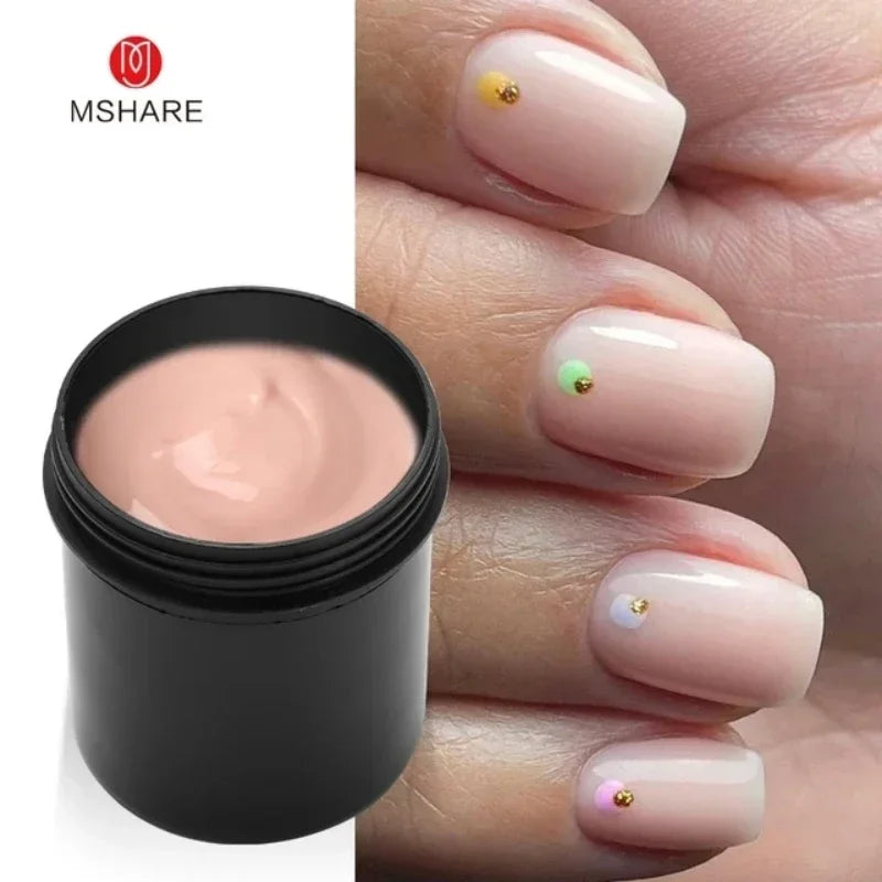 Jelly Nail Extension Gel 150ml Builder UV Gel for Hard Sculptures - Pink, White, Sky Blue, Fuchsia