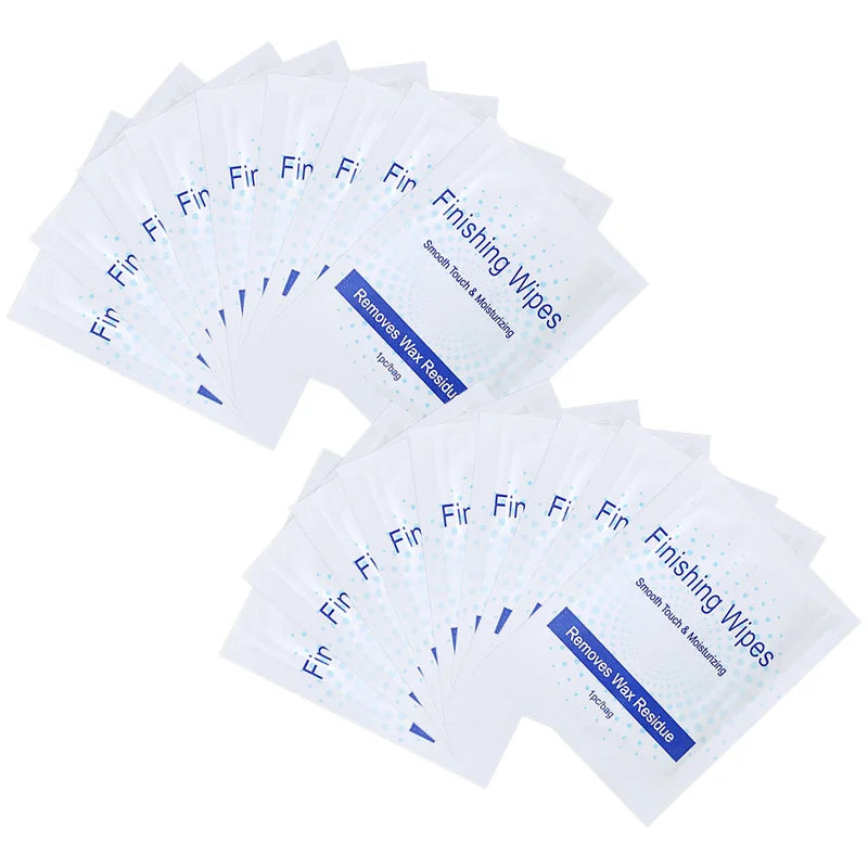 Hair Removal Wax Residue Cleaning Wipes Pack of 50 for Body & Face