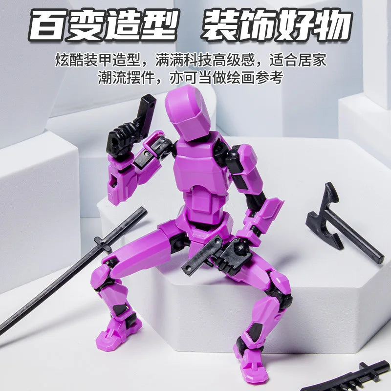 Multi-Jointed 3D Printed Action Figures Toy Set for Kids & Adults - Shapeshift Robot