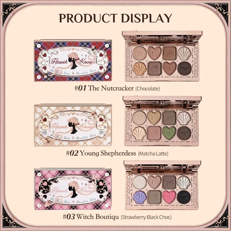 Vegan Pigmented Eyeshadow Palette with Shimmer Matte Glitter Long Lasting