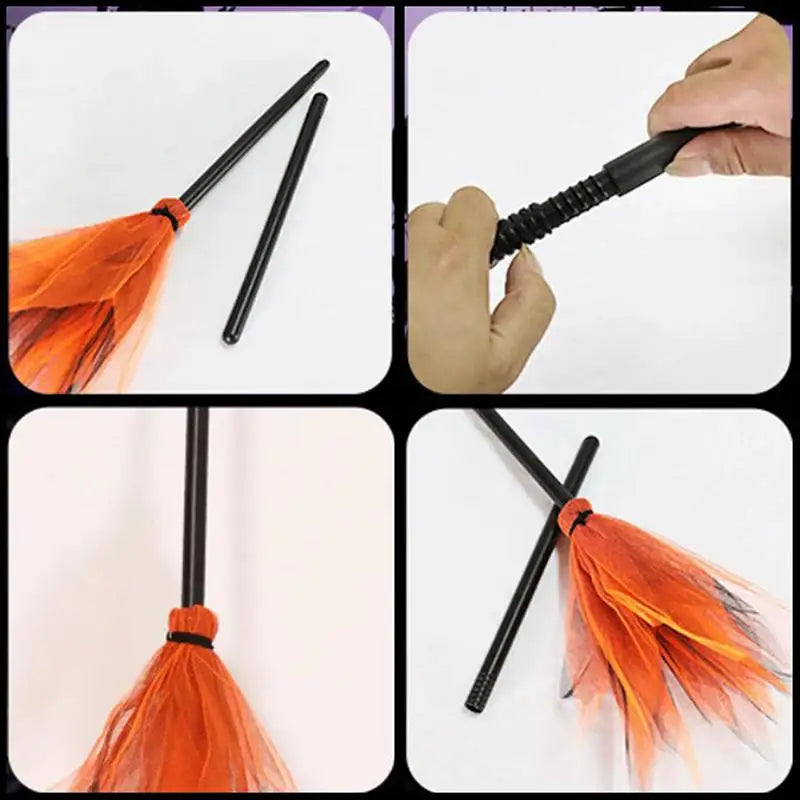 Wizard Broom Detachable Festival Party Decoration Cosplay Costume Prop