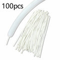 White Matte Long Latex Balloons for Wedding Birthday Party Decorations - 60/100 Pieces