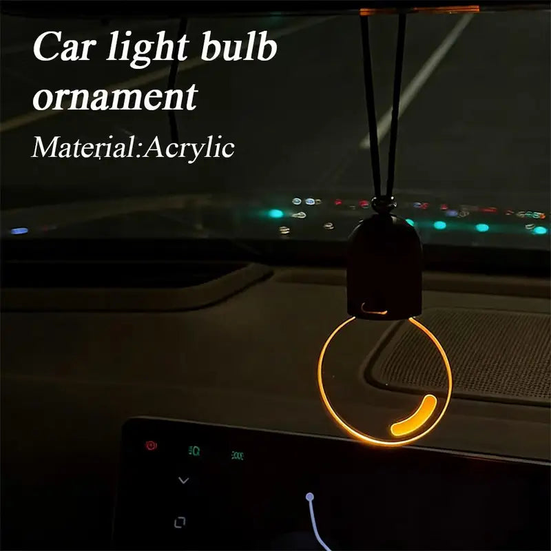 Car Ambient Light Bulb Decor - Retro Acrylic Interior Atmosphere Lamp