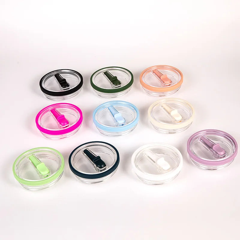 Spill-Proof Cup Cover for 30oz Tumblers with Flip Straw Lid - Reusable Water Bottle Accessory