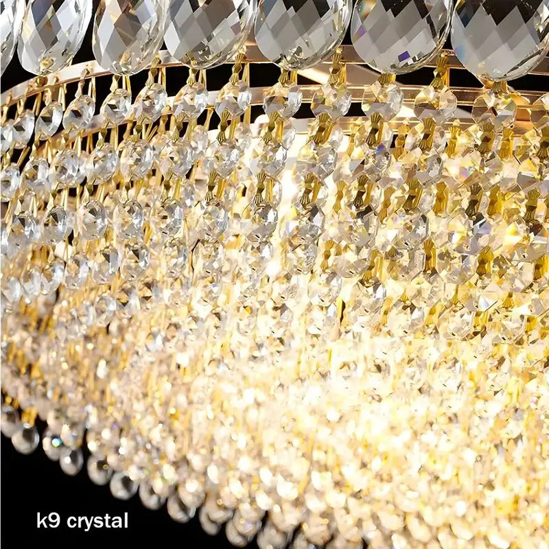 Modern Crystal Pendant Light - Luxury Chandelier for Living Room & Home Decor