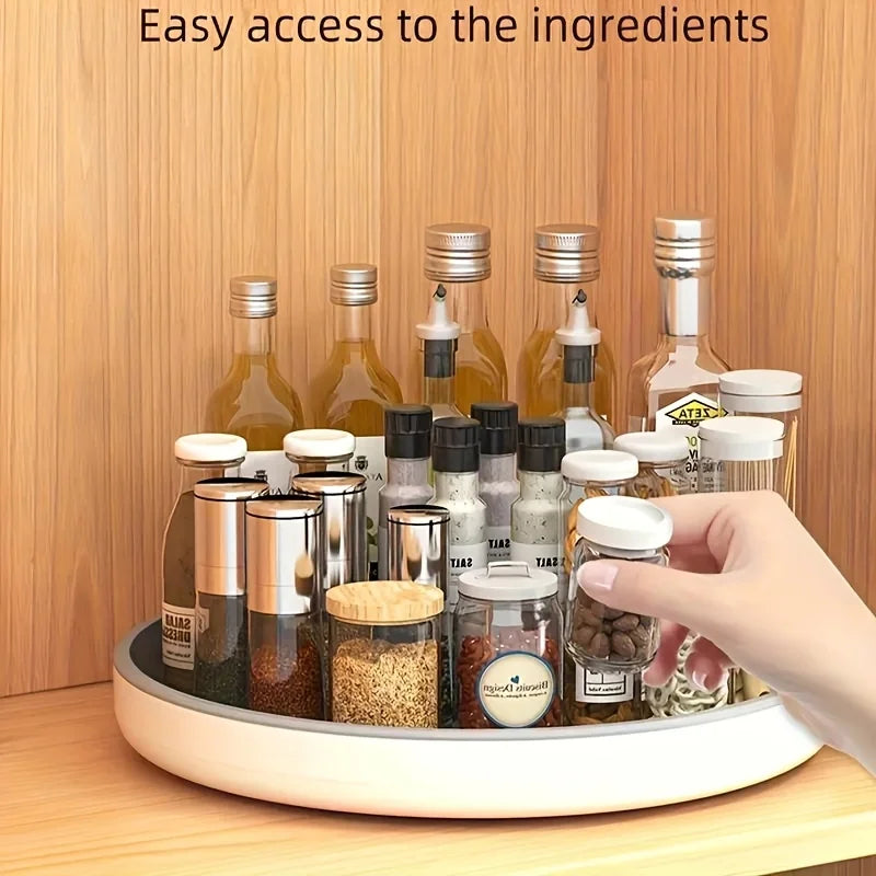 Rotating Spice Rack Organizer - 360 Degree Lazy Susan for Pantry & Countertop Storage