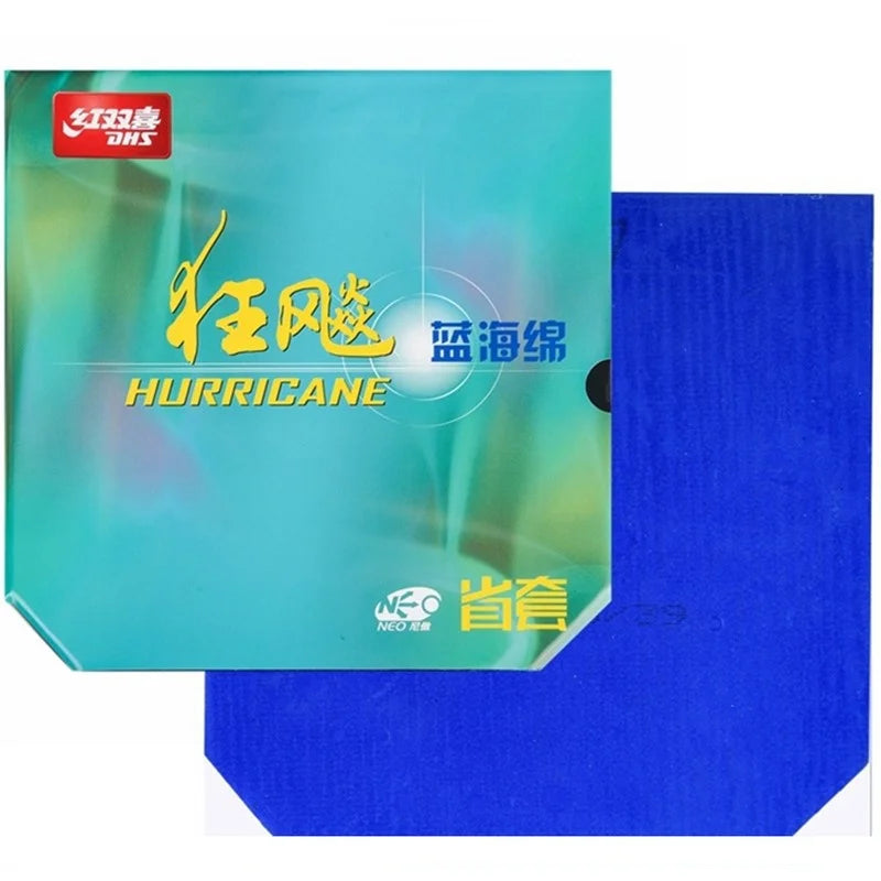 Table Tennis Rubber - Hurricane 3 Neo Provincial Orange & Blue Sponge High-Speed Spin