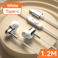 Wired In-Ear Headphones with DAC, Microphone & Inline Controls for Smartphone